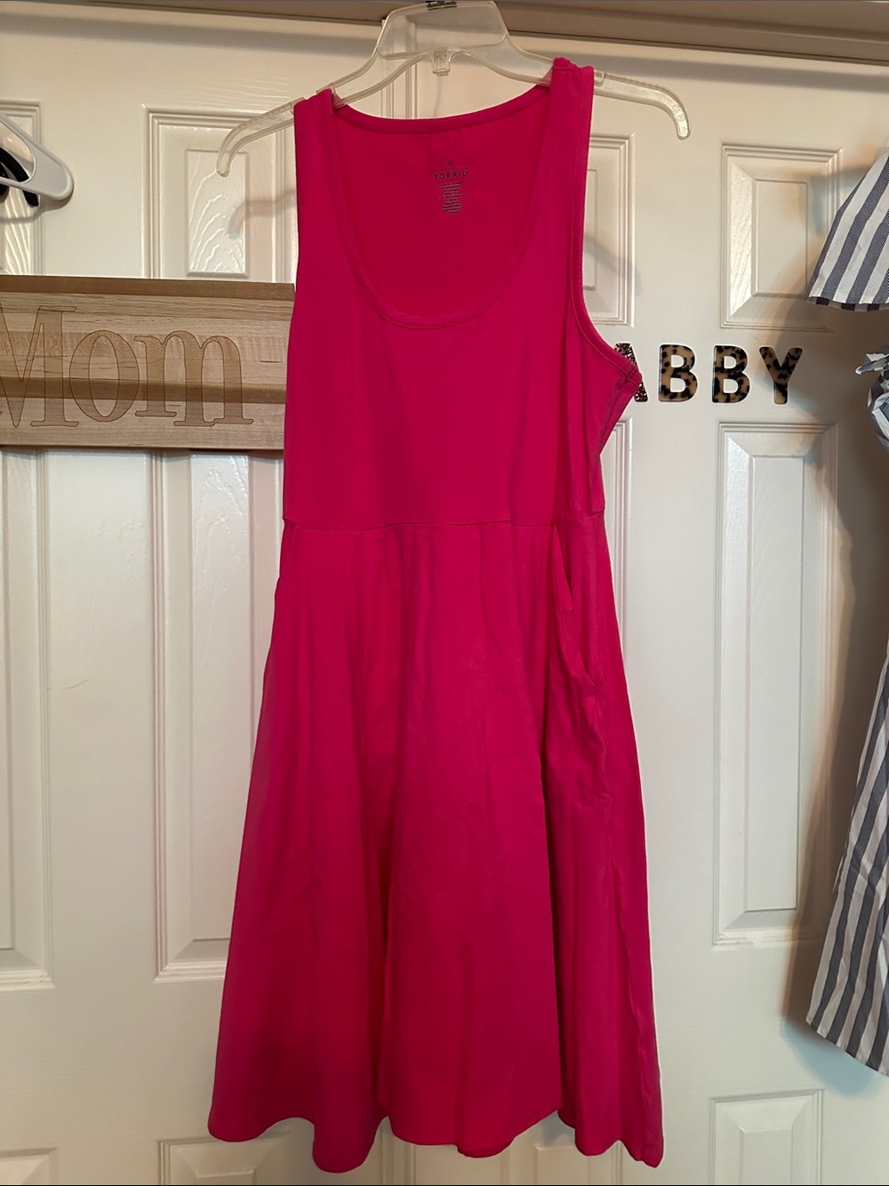 torrid Hot Pink Sleeveless A-Line Dress